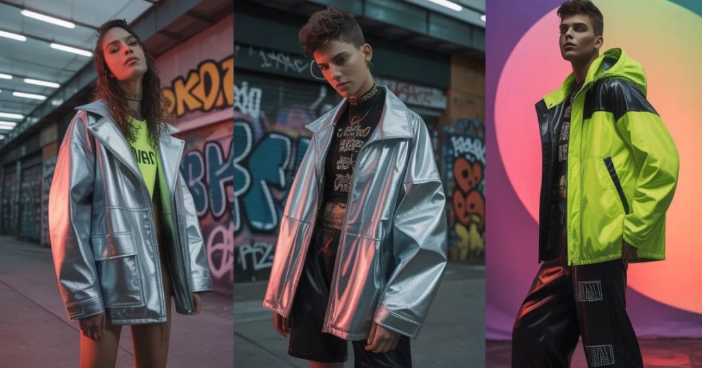 Creative gyaru makeup with glitter eyeshadow, long lashes, and glossy lips symbolizing fearless beauty style.